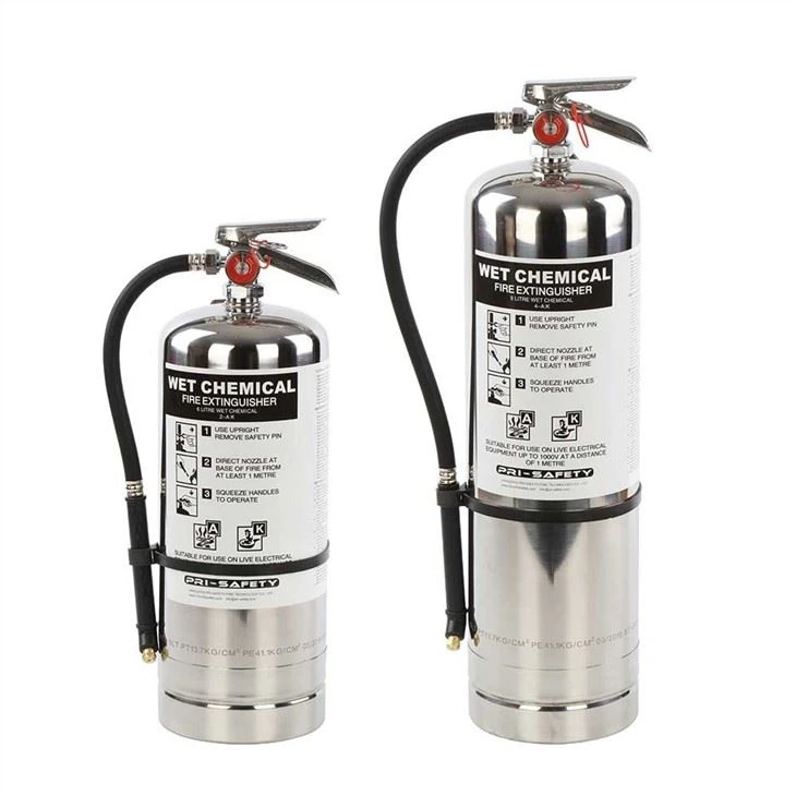 6L 9L 10L Class K Stainless Steel Fire Extinguishers