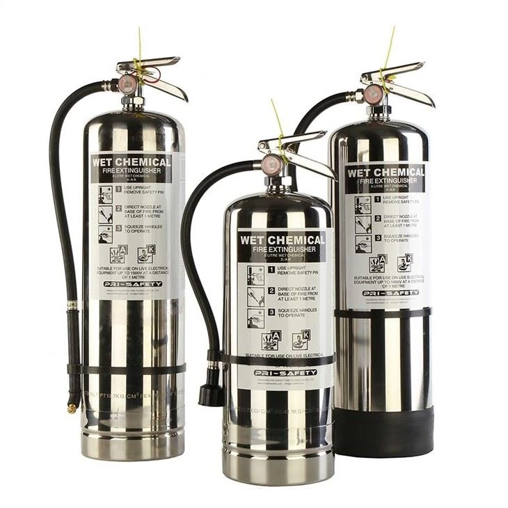 6L 9L 10L Class K Stainless Steel Fire Extinguishers